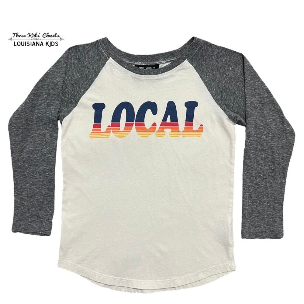 Tiny Whales 8Y Local Raglan Tee Shirt